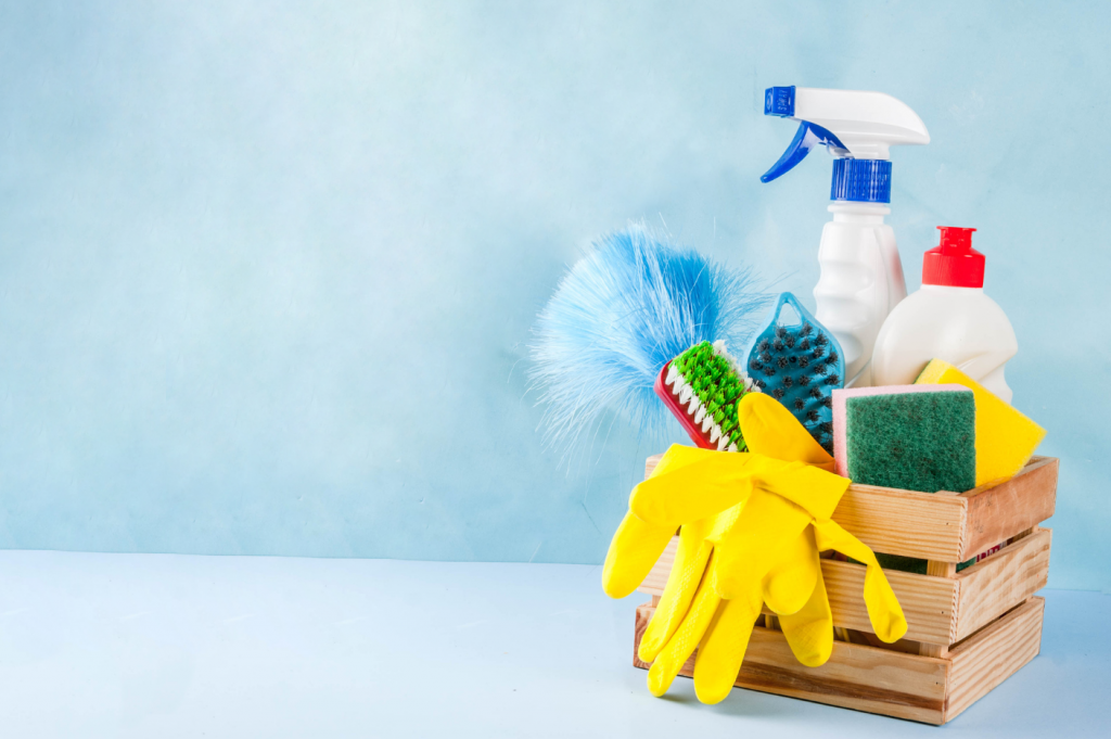 spring-clean-basket-of-cleaning-supplies